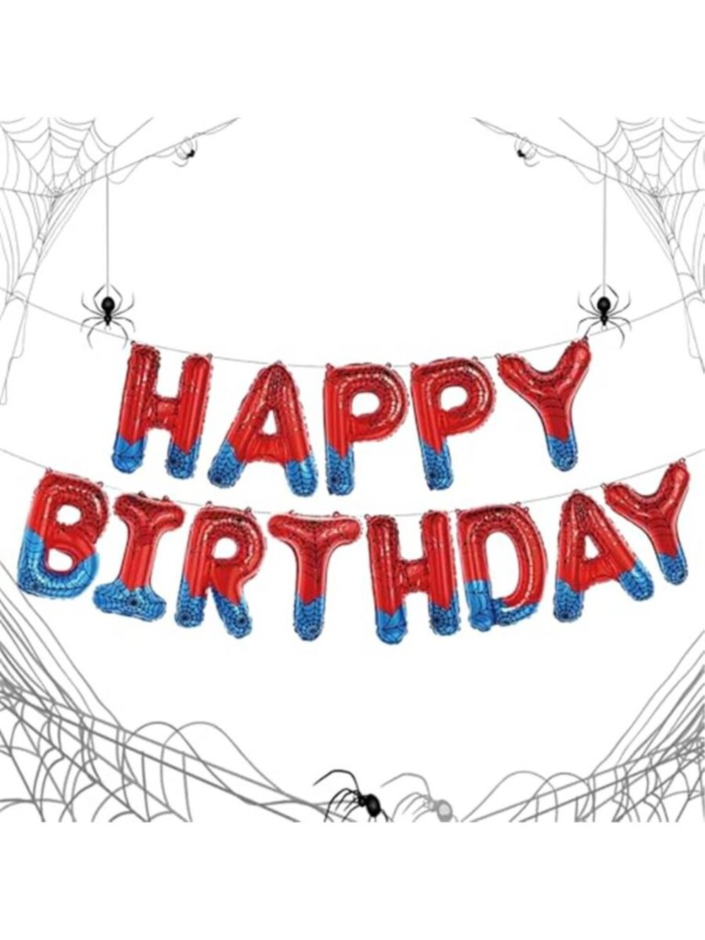 Spiderman Happy Birthday Balloons Superhero Party Decorations Kids 16 Inch Foil